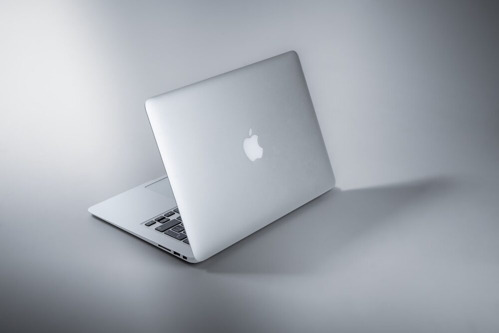 MacBook Air vue de dessus